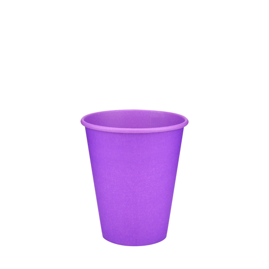 Стакан бумажный 175мл однослойный Lavanda Cup 50шт, Размер стакана: 175, Цвет стакана: Фиолетовый, Материал: Картон