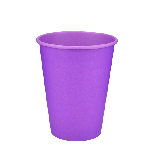 Стакан бумажный 400мл однослойный Lavanda Cup 50шт, Размер стакана: 400, Цвет стакана: Фиолетовый, Материал: Картон