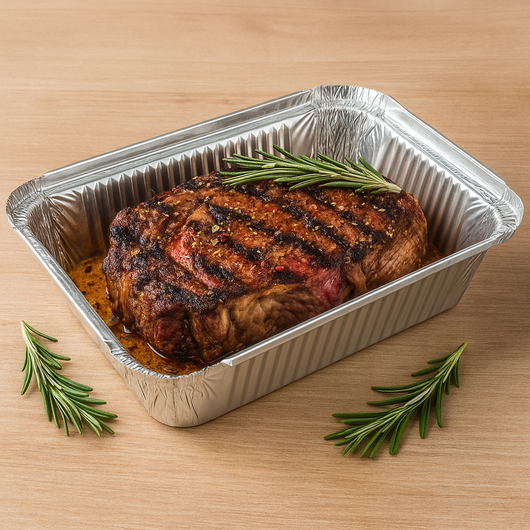 Контейнер прямоугольный из алюминиевой фольги SP64L 960мл 100шт, изображение 2