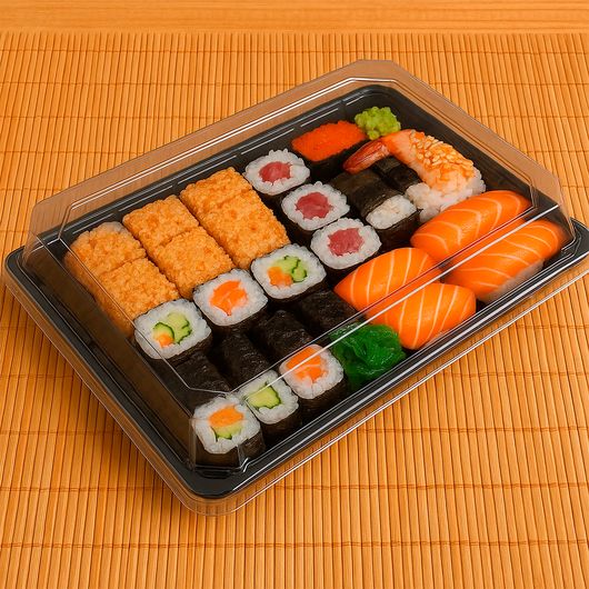 Упаковка для суши 600мл 224х150х36мм - 10шт, изображение 5