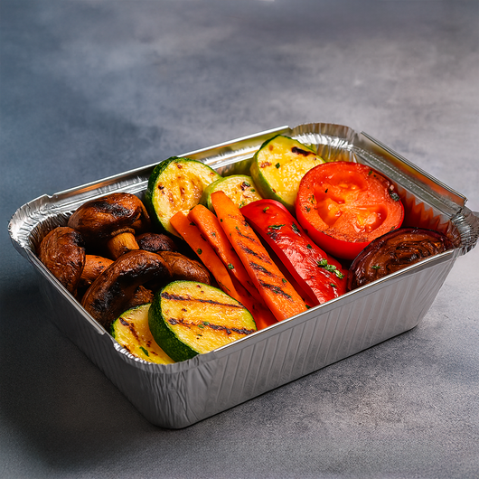 Контейнер прямокутний з алюмінієвої фольги R27L 1270мл 50шт, изображение 2