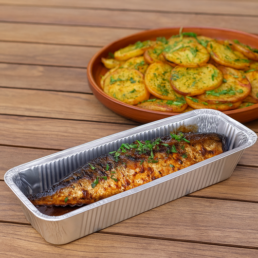 Контейнер прямоугольный из алюминиевой фольги R88G 1070мл 50шт, изображение 2