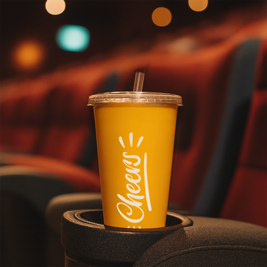 Стакан бумажный 600мл для холодных напитков Cheers 50шт, Размер стакана: 600, Цвет стакана: С рисунком, Материал: Картон, изображение 4