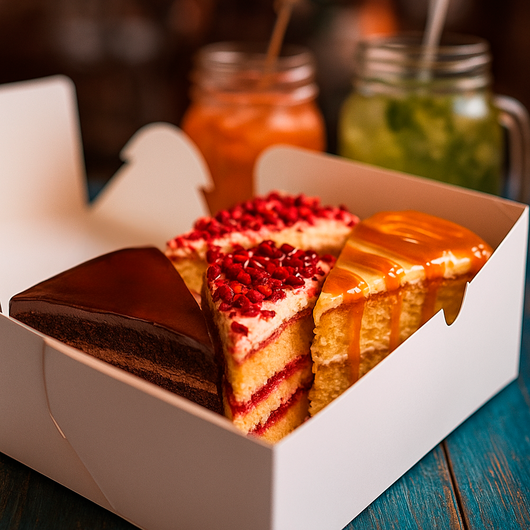 Коробка для торта біла 177х118х78мм 100шт, изображение 3