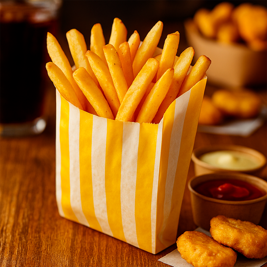 Бумажный пакет Желтые полоски 160х120х50мм 100шт, изображение 5