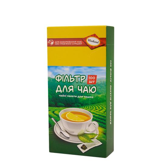 Фильтр-пакеты для чая под чашку 100шт