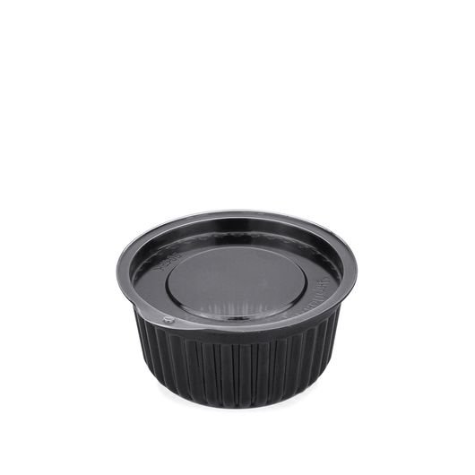 Крышка для соусницы прозрачной/черной 30/50мл 100шт, изображение 3