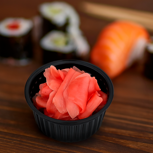 Соусниця з кришкою чорна 50мл 100шт, изображение 3