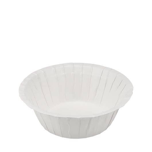 Тарелка картонная глубокая белая ламинированная 155х55мм 25шт