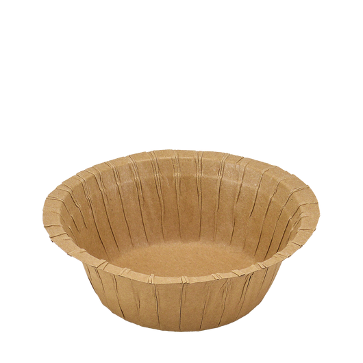 Тарелка картонная глубокая крафт ламинированная 155х55мм 25шт