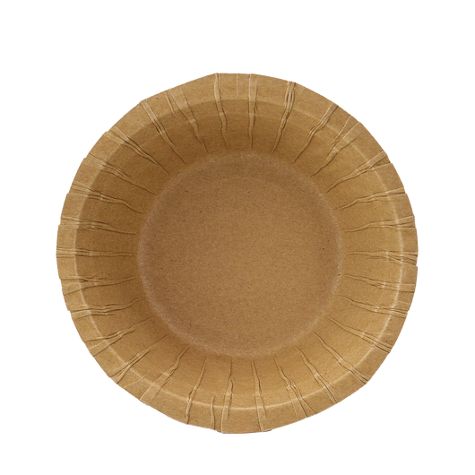 Тарелка картонная глубокая крафт ламинированная 155х55мм 25шт, изображение 2
