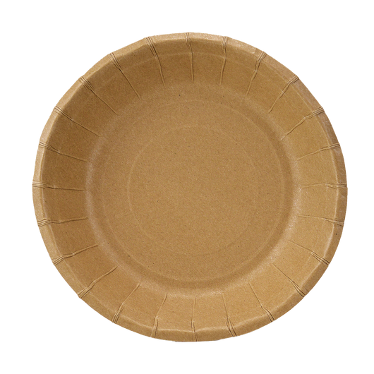 Тарелка картонная глубокая крафт ламинированная 200х35мм 25шт, изображение 2