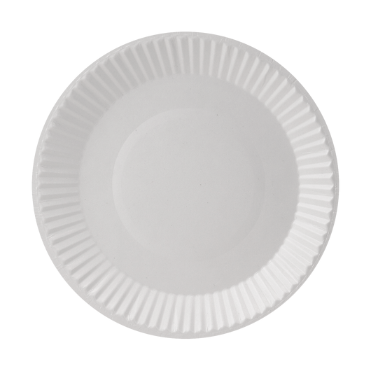 Тарілка картонна біла ламінована 200мм 50шт, изображение 2