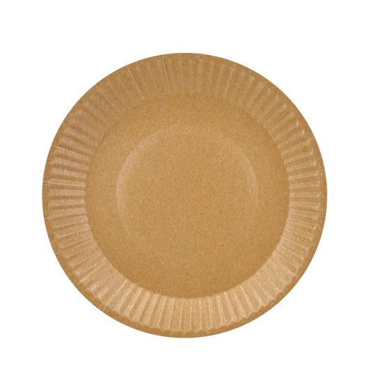 Тарелка картонная крафт ламинированная 180мм 50шт, изображение 2