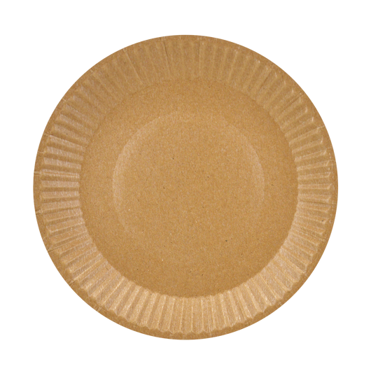 Тарелка картонная крафт ламинированная 200мм 50шт, изображение 2