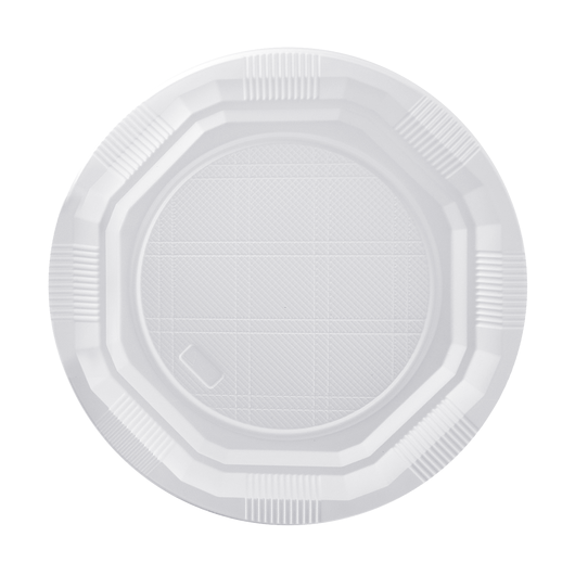 Тарілка пластикова біла 210мм 50шт, изображение 2