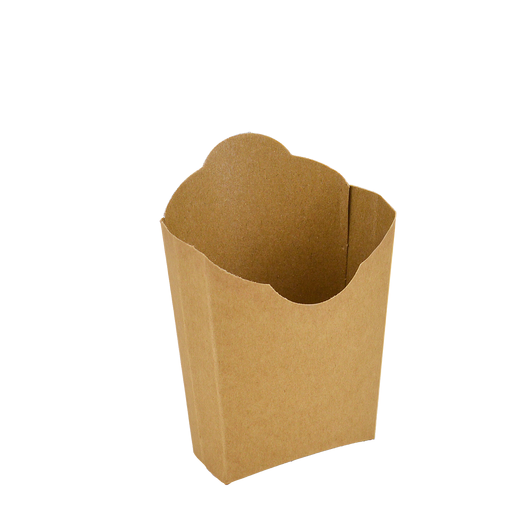 Упаковка для картоплі фрі крафт 115х85х45мм 50шт