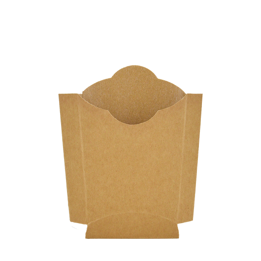 Упаковка для картоплі фрі крафт 115х85х45мм 50шт, изображение 2