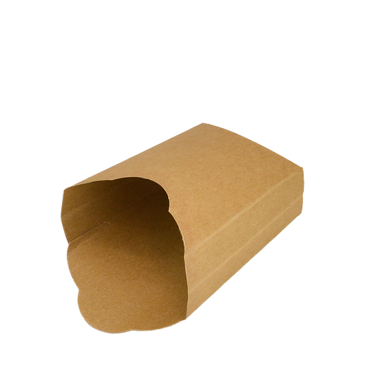 Упаковка для картоплі фрі крафт 115х85х45мм 50шт, изображение 3