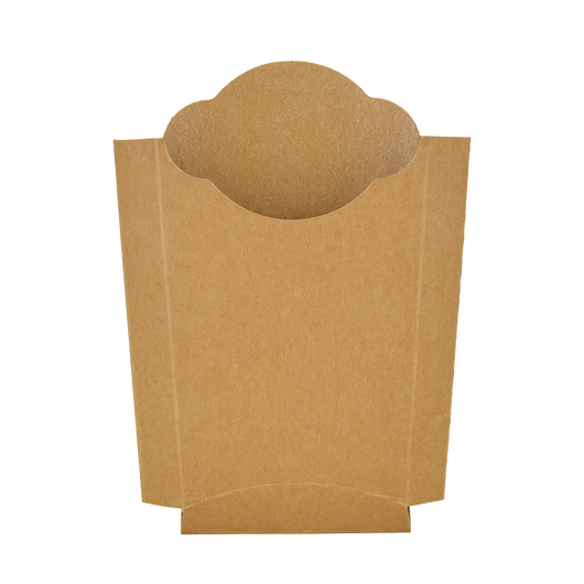 Упаковка для картоплі фрі крафт 140х80х40мм 50шт, изображение 3