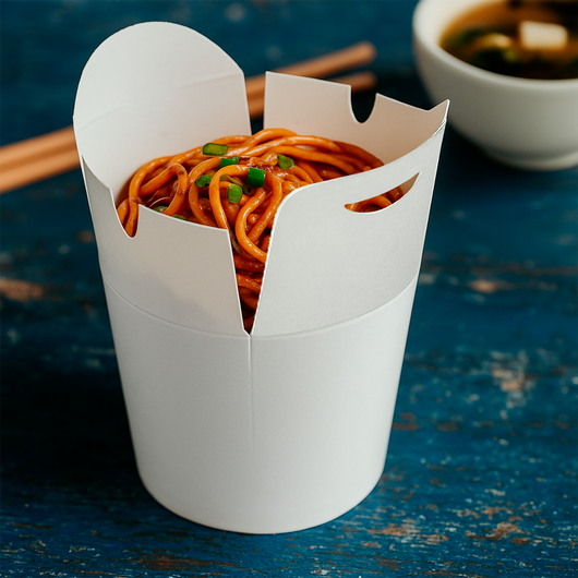 Упаковка для лапши белая 750мл 50шт, изображение 3