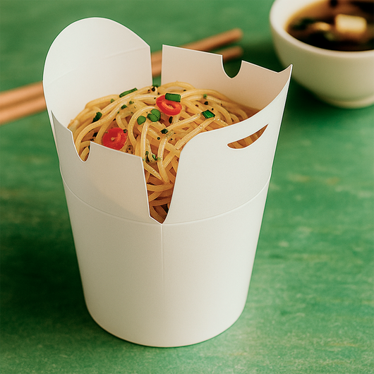 Упаковка для лапши белая 500мл 50шт, изображение 3