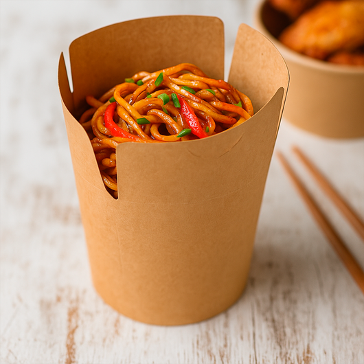 Упаковка для локшини крафт 500мл 25шт, изображение 3