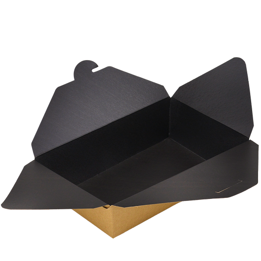 Упаковка для других страв крафт-чорна 185х105х55мм 1000мл 50шт, изображение 2