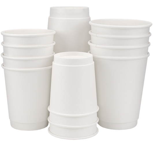Стакан паперовий 270мл двошаровий White 25шт, Розмір стакана: 270, Колір стакана: Білий, Матеріал: Картон, изображение 2
