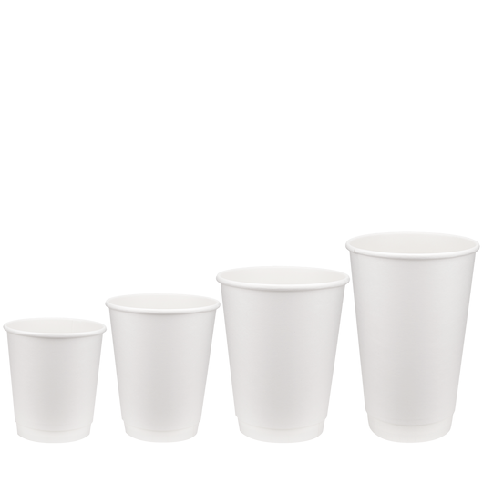 Стакан бумажный 500мл двухслойный White 25шт, Размер стакана: 500, Цвет стакана: Белый, Материал: Картон, изображение 3