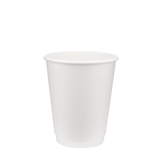 Стакан паперовий 270мл двошаровий White 25шт, Розмір стакана: 270, Колір стакана: Білий, Матеріал: Картон