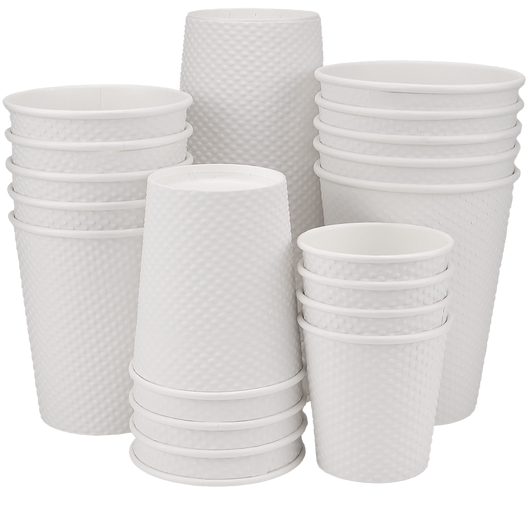 Стакан паперовий 270мл двошаровий White Sensitive 25шт, Розмір стакана: 270, Колір стакана: Білий, Матеріал: Картон, изображение 2