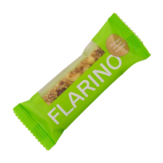 Батончик Flarino с фундуком, яблоками и корицей 25г 15шт