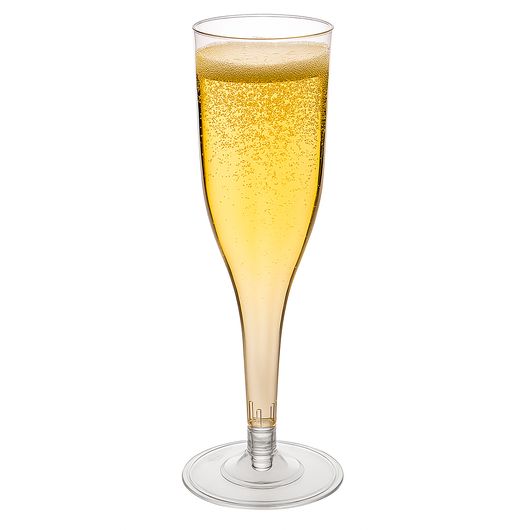 Келих для шампанського склоподібний прозорий 120мл 8шт