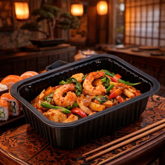 Контейнер чорний 187х137х48мм 750мл 50шт, изображение 2