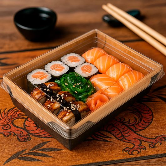 Контейнер крафт-черный 150х100х45мм 750мл 50шт, изображение 2