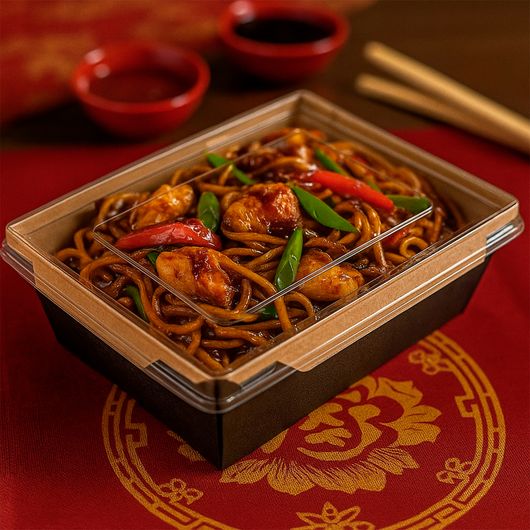 Контейнер крафт-черный 180х120х50мм 1200мл 50шт, изображение 2