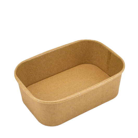 Контейнер овальний крафт 170х120х75мм 1000мл 50шт