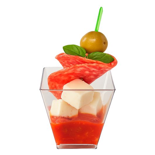 Креманка для десертов стеклоподобная Квадрат 120мл 50шт