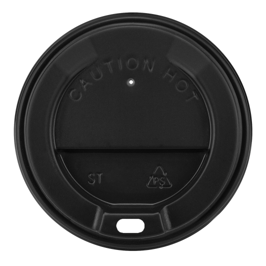 Крышка для бумажных стаканов ST-75 черная 50шт