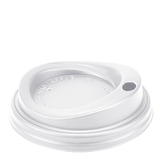 Кришка для паперових стаканів PS-80 біла 100шт, изображение 2