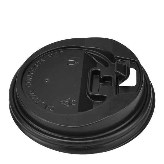 Крышка с замком для бумажных стаканов ST-80 черная 50шт, изображение 3