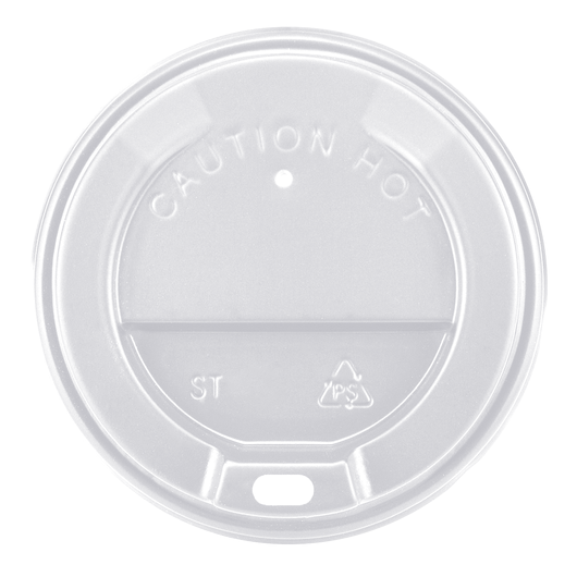 Кришка для паперових стаканів ST-90 біла 50шт