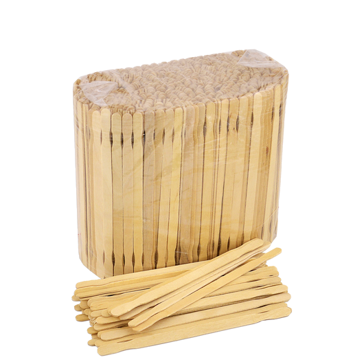 Мішалка дерев'яна фігурна 140х6.4х1.55мм у пакеті 1000шт