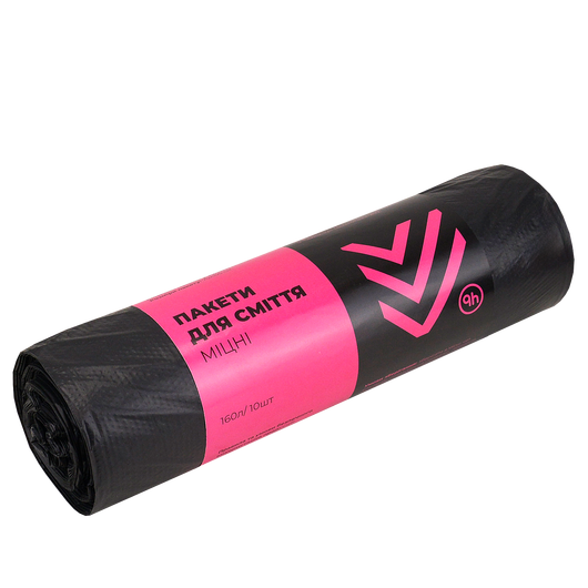 Пакет для мусора PETROVKA HoReCa 160л 10шт 28мкм Усиленный
