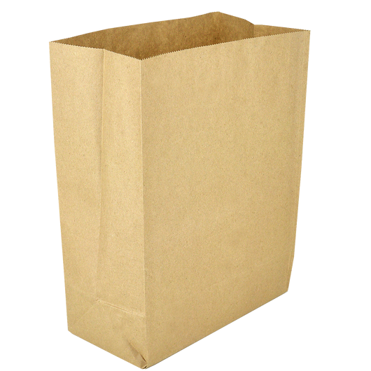 Бумажный пакет с прямоугольным дном крафт 210х120х300мм 50шт