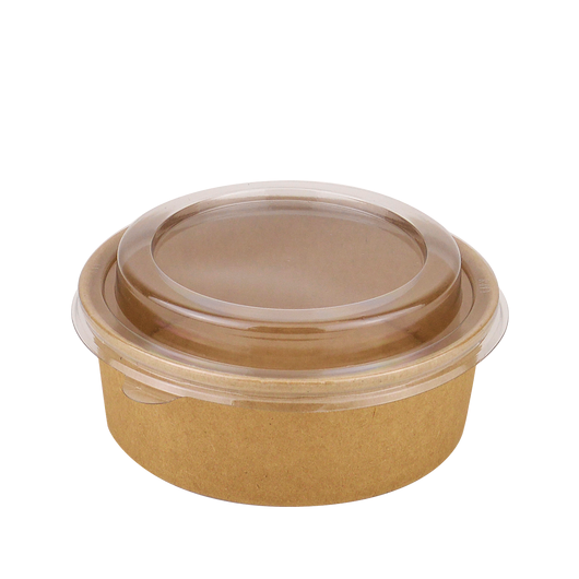 Кришка для салатника крафт D-144 мм 550/750 мл 50 шт, изображение 2