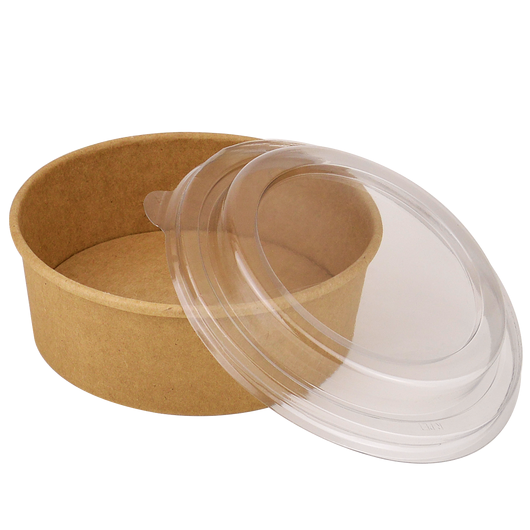 Кришка для салатника крафт D-144 мм 550/750 мл 50 шт