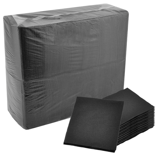 Салфетки бумажные черные 500шт