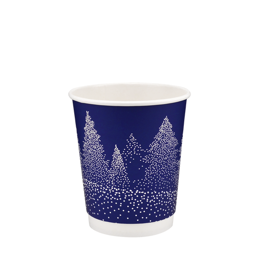 Стакан бумажный 250мл евро двухслойный SNOWME 25шт, Размер стакана: 250 Евро, Цвет стакана: С рисунком, Материал: Картон